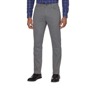 DKNY Men's Brushed Bedford Slim Straight Leg Pants